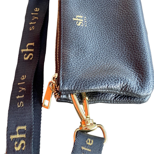 Bandoulière en cuir et tissu COO