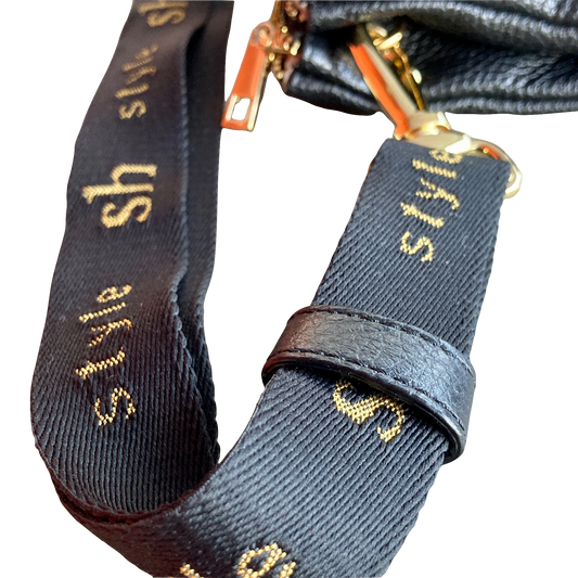 Bandoulière en cuir et tissu COO