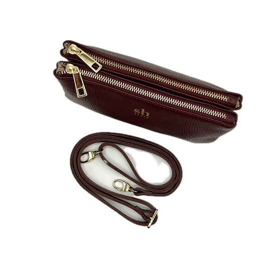 Sac en cuir CASUAL avec bandoulière et chaîne (outlet)