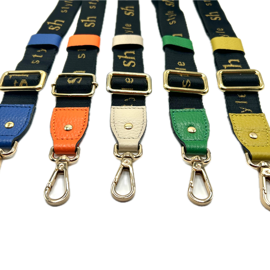 COOL Bandoulière en cuir et tissu