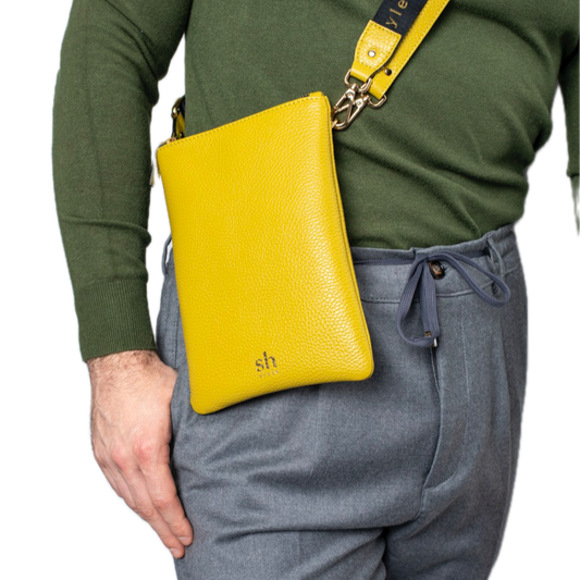 CITY borsa crossbody in pelle con tracolle intercambiabili (*)