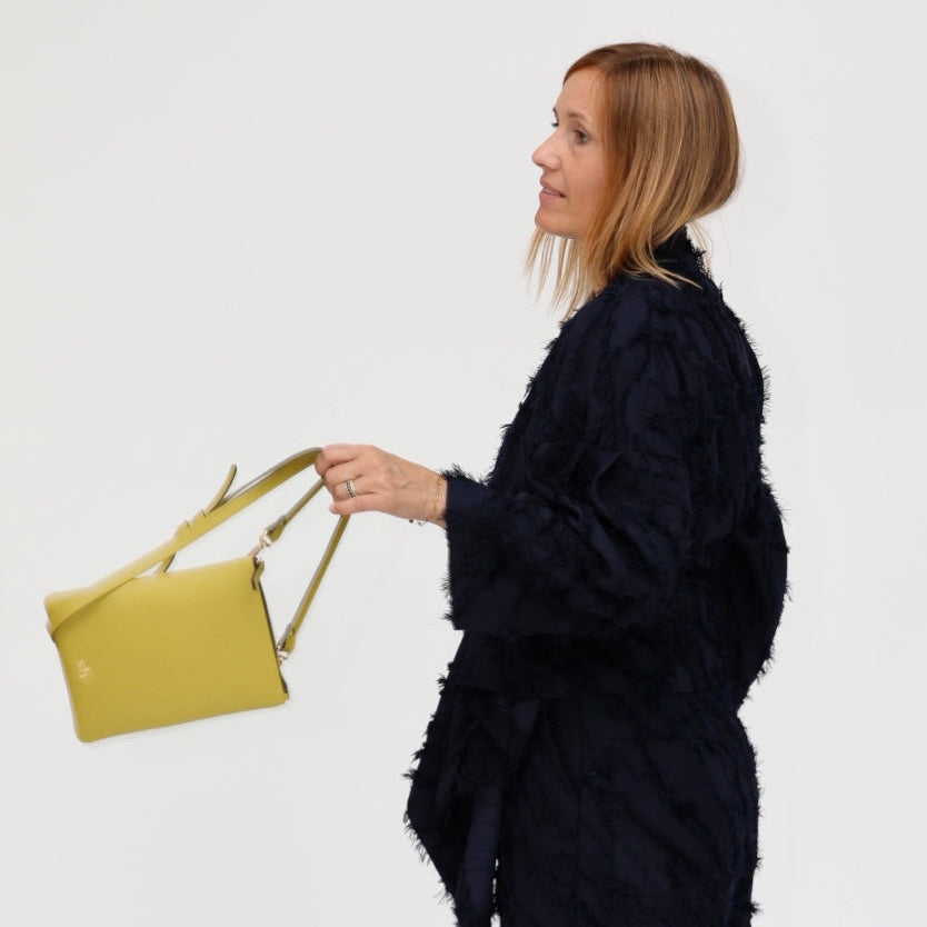 CITY borsa crossbody in pelle con tracolle intercambiabili (*)